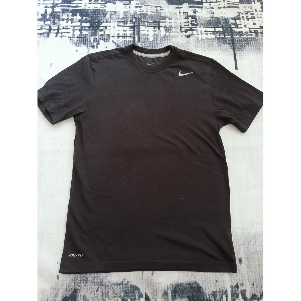 Nike Dri-FIT T-Shirt Mens Small Black Excellent Short Sleeve Athletic Tee